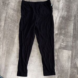 Posh Peanut Ruffle Bum Black Leggings 3-4T